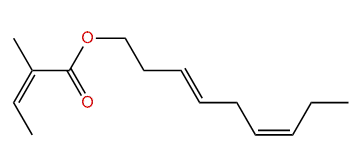 (E,Z)-3,6-Nonadienyl (Z)-2-methyl-2-butenoate